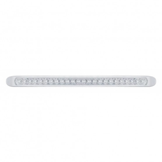 23 LED 17-1/4" Reflector Light Bar With Bezel (Stop, Turn & Tail) - Red LED/Clear Lens