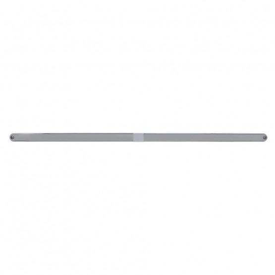 Dual 14 LED 12" Light Bars With Bezel - Amber LED/Chrome Lens