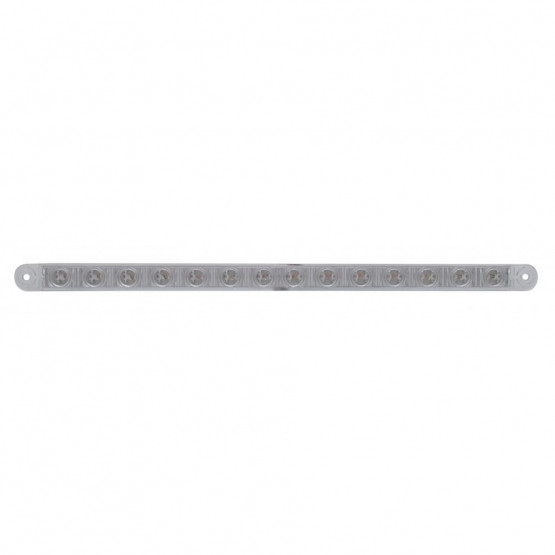 14 LED 12" Sequential Light Bar Only - Amber LED/Clear Lens (Bulk)