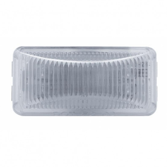 6 LED Rectangular Light (Clearance/Marker) - Amber LED/Clear Lens