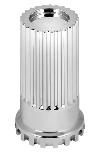 Chrome Plastic 33MM Flat Top Cylinder Lug Nut Cover