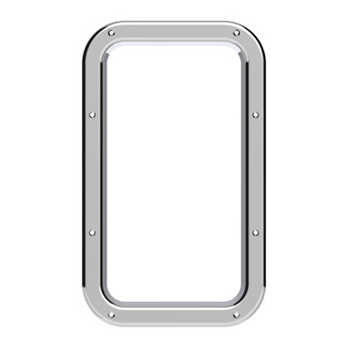40921-UP CHROME INTERIOR VIEW WINDOW TRIM FOR KENWORTH W900L (1990-2005 ...