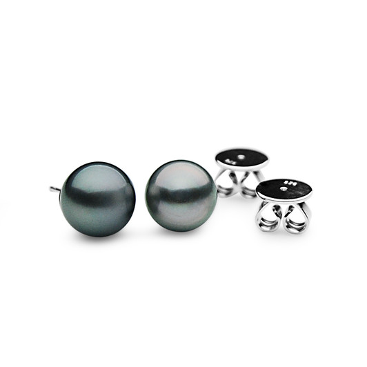 Buy Tahitian Black Pearl Earrings - Easter Gift for her