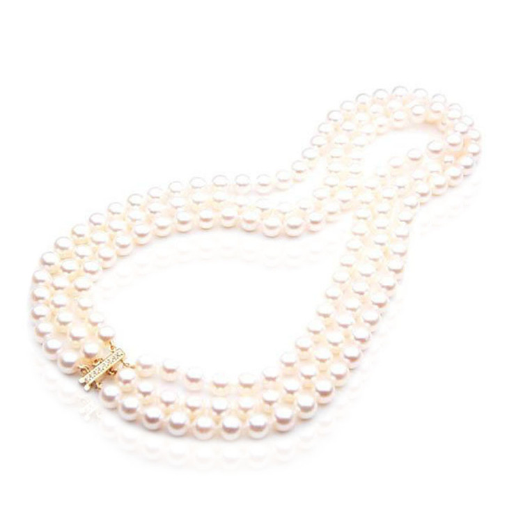 Vintage Diamond and Pearl Enhancer Double Strand Pearl Neckl | Joint  Venture Jewelry | Cary, NC