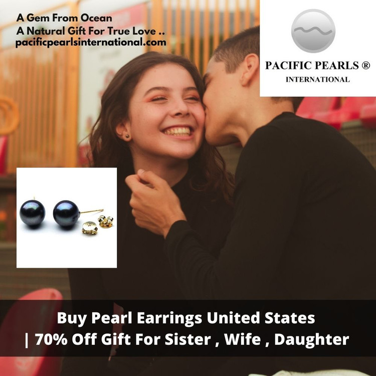 Buy Pearl Earrings United States | 70% Off Gift For Sister , Wife , Daughter 