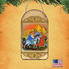 Flight to Egypt Religious Orthodox Sacred Icon Ornament - Inspirational Icon Decor - 87016