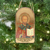 Saint Nicholas Religious Orthodox Sacred Icon Ornament - Inspirational Icon Decor - 87021