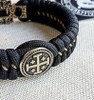Brass Jerusalem Cross Bead | Paracord Bracelet Bead | Christian Faith Symbol | Protection Talisman | Ships from USA | Fast Delivery