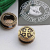 Brass Jerusalem Cross Bead | Paracord Bracelet Bead | Christian Faith Symbol | Protection Talisman | Ships from USA | Fast Delivery