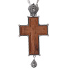 Orthodox Christian Pectoral Pendant Religion Wood Alloy Cross Necklace Ornate Crucifix Jesus Orthodox Priest