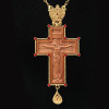 Orthodox Christian Pectoral Pendant Religion Wood Alloy Cross Necklace Ornate Crucifix Jesus Orthodox Priest