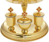 Orthodox Vigil Set, Triple Candlestick with Chalice
