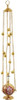 Orthodox Hanging Incense Burner, Gold Plated Zinc Alloy Thurible Censer with Bells and Enamel Floral Design, 6.5" Byzantine Liturgical Censer for Church Rituals