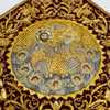 Velvet Holy Trinity Embroidered Church Decoration with Gold Tassels