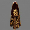 Modern Luxury Maroon Velvet Orthodox Sakkos Vestment Gold Bullion Hand Embroidery Church Priest Robe Liturgical Clergy Cassock