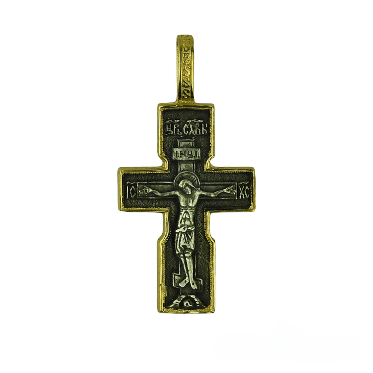 Silver Cross with Jesus Christ - Orthodox Marketplace