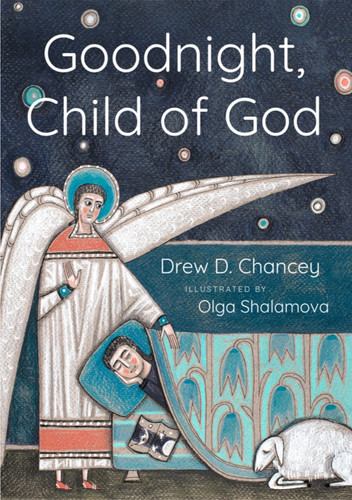 Front cover of the book depicting a guardian angel watching over a child.