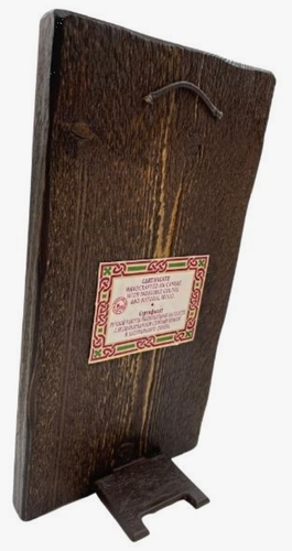 Virgin Mary Perpetual Help Silk Screen Icon – Aged Edge Wood