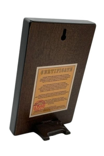 Virgin Mary Portaitissa Silk Screen Icon – Gold & Engraved Wood