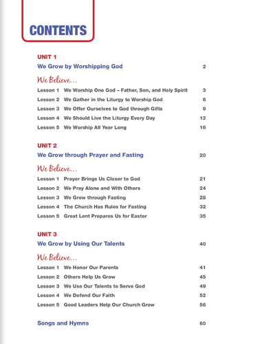 Table of Contents