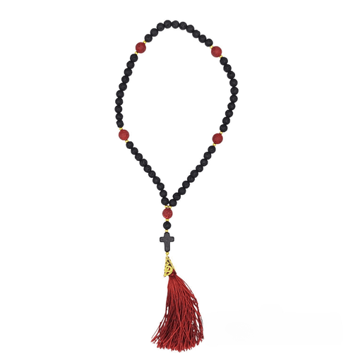 Prayer Rope with 50 Lava Beads
