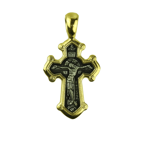 Silver Cross with Saint Demetrius and the Jesus Christ