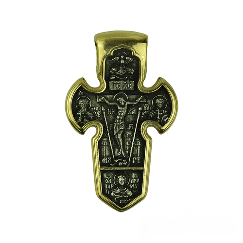 Silver Cross with Archangel Michael, the Lord and Saints