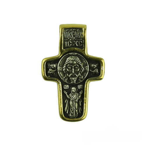 Silver Cross with Saint Nicholas and the Holy Mandylio