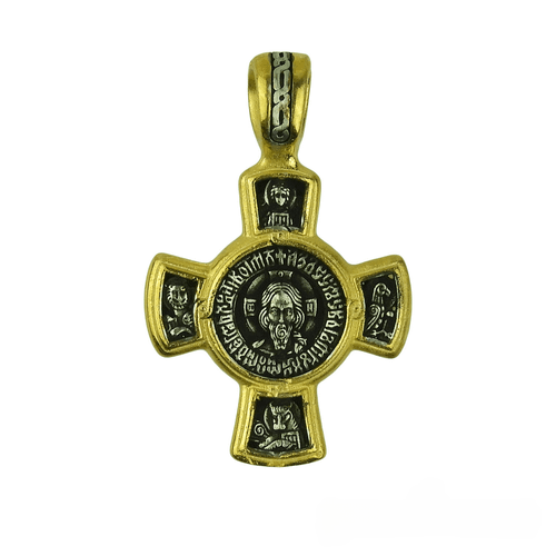 Silver Cross with the Holy Mandylio and Theotokos Glykofilousa