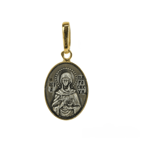 Saint Paraskevi Silver Pendant