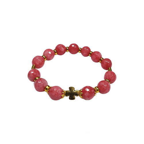Prayer Rope with Red Agate Beads