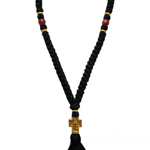100-Knot Prayer Rope with Virgin Mary and Cross