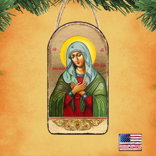 The Mother of God Tenderness Religious Orthodox Sacred Icon Ornament - Inspirational Icon Decor - 87012