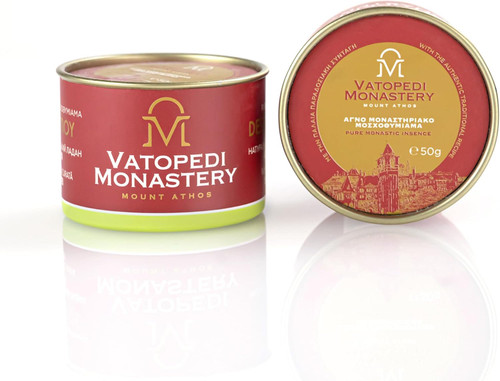 Mount Athos Pure Monastic Incense from Mount Athos with The Authentic Traditional Recipe 50gr (Wild Rose)