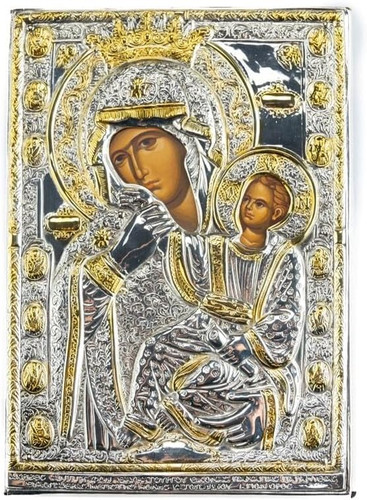 VATOPEDI MONASTERY Mother Of God Paramithia Replica of Miraculous Icon from Mount Athos (30 x 21cm)