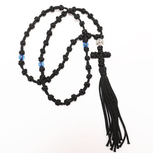 Handmade Orthodox Prayer Rope Athonite Rosary Necklace Knots Monks Monastic for Christian Brojanica Komboskini  Tassels