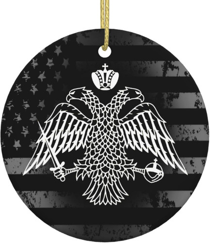 The Greek Orthodox Church Flag Ceramic Ornaments Hanging