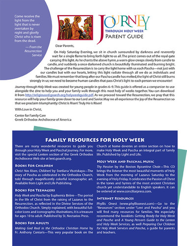 Journey through Holy Week Parent Guide (PDF)