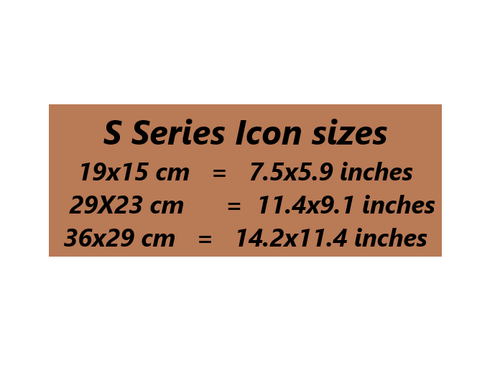 Saint Elisabeth Silk Screen Icon – Gold & Engraved Wood