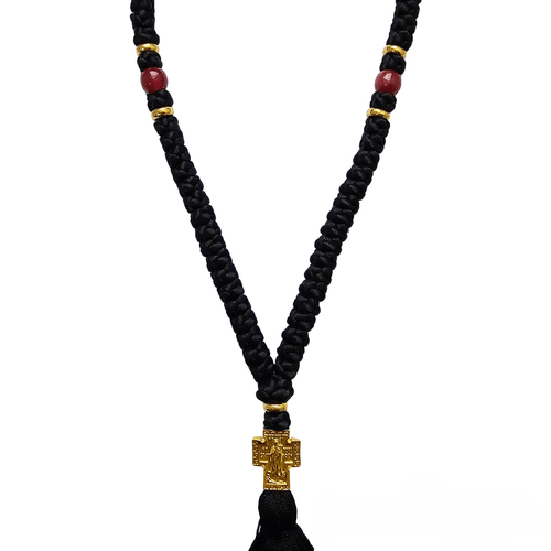 100-Knot Prayer Rope with Virgin Mary and Cross