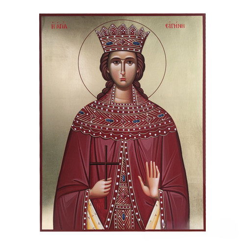 Saint Irene the Great Martyr Handmade Wooden Iconography