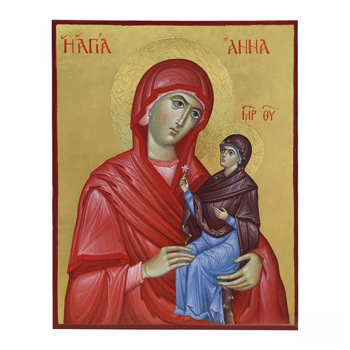Saint Anne Handmade Iconography from Mount Athos