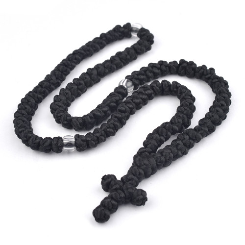 Black Komboskini 100knot Handmade Mt Athos
