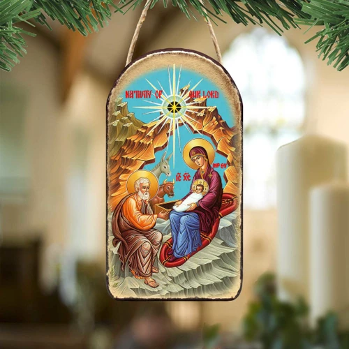 Nativity Icon Ornament