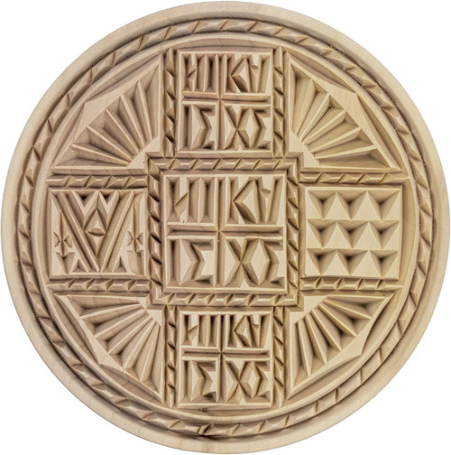 Handmade Carved Holy Bread Seal from Vatopedi Monastery Mount Athos - 17,5 cm