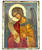 Archangel Gabriel Silk Screen Icon – Aged Edge Wood