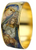 Bangle Bracelet  with Icon image Virgin Mary Eternal Bloom – Brass 24 kt Gold Plated