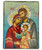 The Holy Family Silk Screen Icon – Aged with Sterling Silver Halo