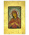Virgin Mary with Seven Swords Silk Screen Icon – Gold Frame, Engraved Wood
