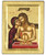 Extreme Humility Silk Screen Icon – Gold & Engraved Wood